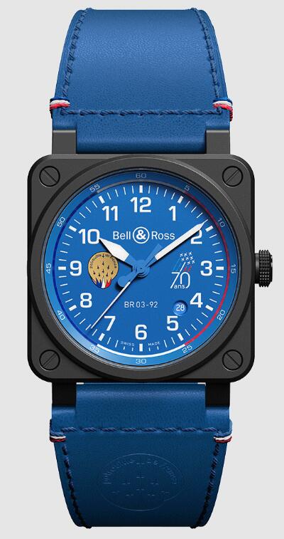 Bell & Ross BR 03-92 PATROUILLE DE FRANCE 70TH ANNIVERSARY Replica Watch BR0392-PAF7-CE/SCA
